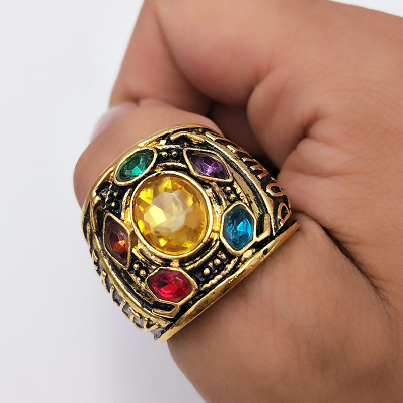Avengers Infinity War Thanos Infinity Gauntlet Power Cosplay Alloy Ring Jewelry Avengers Infinity War Thanos Infinity Gauntlet Power Cosplay Alloy Ring Jewelry