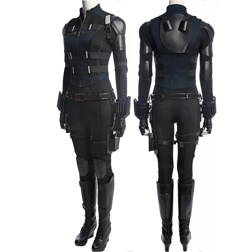 Avengers Infinity War black widow costume Carnival Halloween superhero black widow jumpsuit cosplay Natasha Romanoff costume Avengers Infinity War black widow costume Carnival Halloween superhero black widow jumpsuit cosplay Natasha Romanoff costume