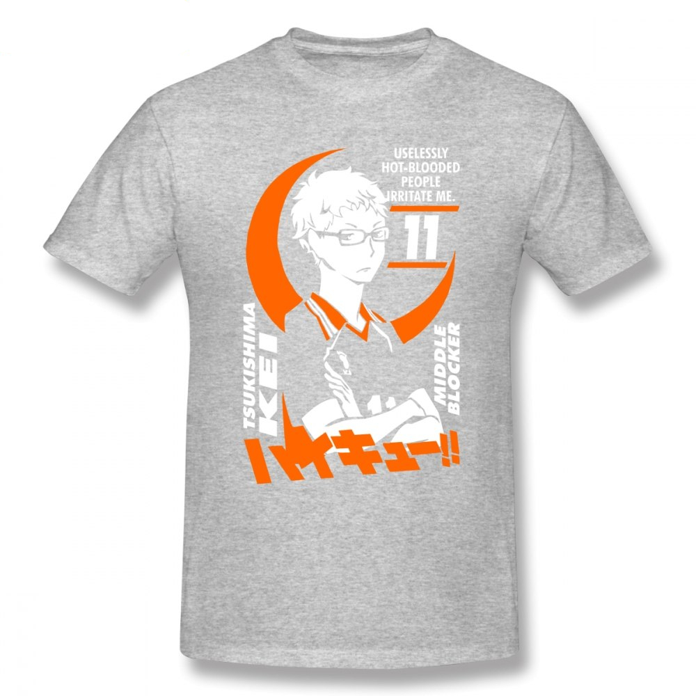 Tsukishima Kei Haikyuu T Shirt Custom Short Sleeve Brand Clothing Top Camiseta Masculina Oversize Cotton Men T-shirt Tsukishima Kei Haikyuu T Shirt Custom Short Sleeve Brand Clothing Top Camiseta Masculina Oversize Cotton Men T-shirt
