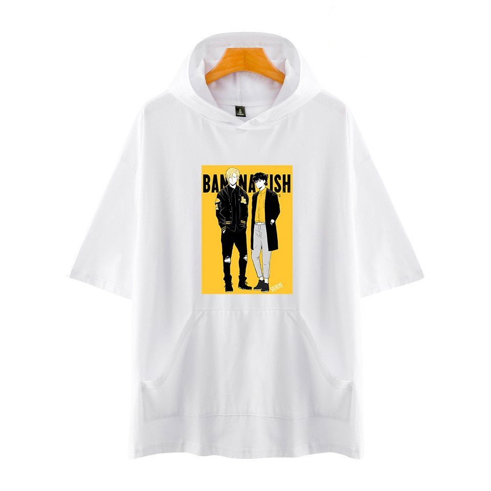 Frdun Tommy NEW 2019 BANANA FISH 2 HOT Men/Women Hooded T-shirt Solid Color Tshirts Summer Short Sleeve fashion Cool Hooded Tops Frdun Tommy NEW 2019 BANANA FISH 2 HOT Men/Women Hooded T-shirt Solid Color Tshirts Summer Short Sleeve fashion Cool Hooded Tops