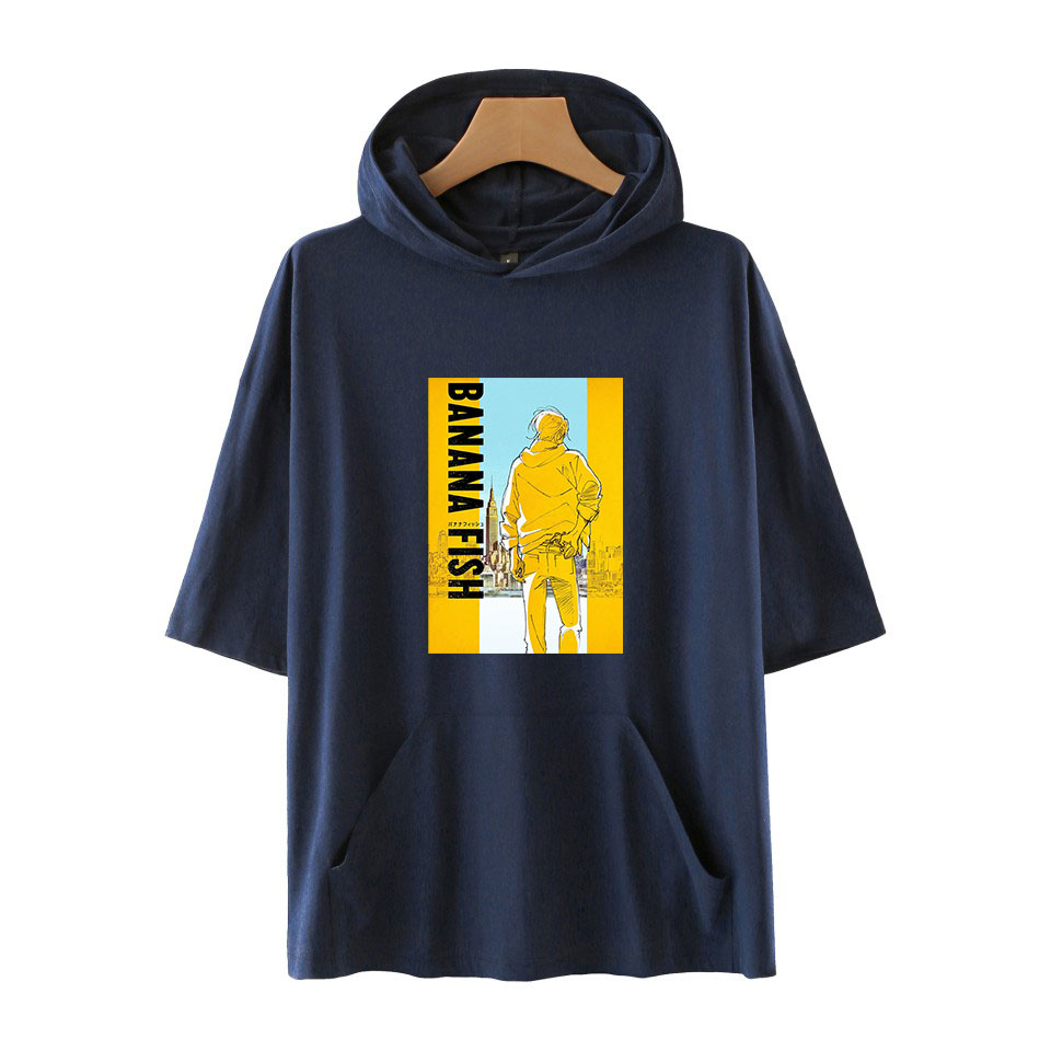 Frdun Tommy NEW 2019 BANANA FISH 2 HOT Men/Women Hooded T-shirt Solid Color Tshirts Summer Short Sleeve fashion Cool Hooded Tops Frdun Tommy NEW 2019 BANANA FISH 2 HOT Men/Women Hooded T-shirt Solid Color Tshirts Summer Short Sleeve fashion Cool Hooded Tops