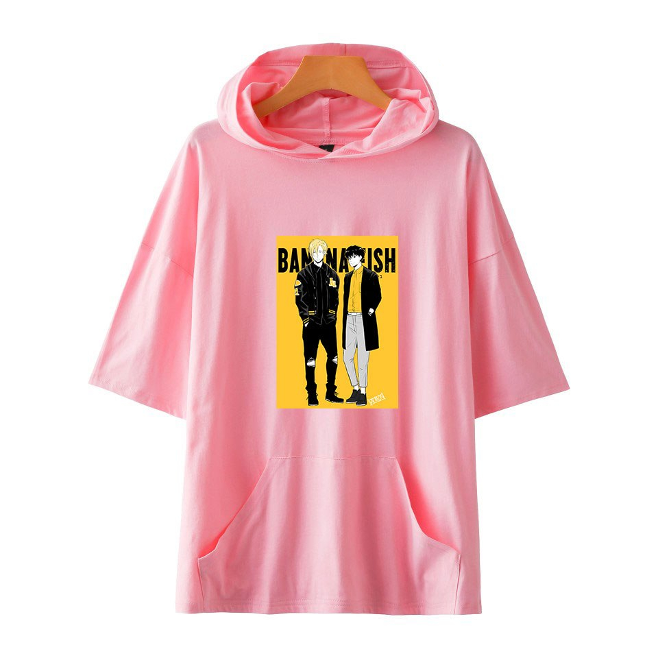 Frdun Tommy NEW 2019 BANANA FISH 2 HOT Men/Women Hooded T-shirt Solid Color Tshirts Summer Short Sleeve fashion Cool Hooded Tops Frdun Tommy NEW 2019 BANANA FISH 2 HOT Men/Women Hooded T-shirt Solid Color Tshirts Summer Short Sleeve fashion Cool Hooded Tops