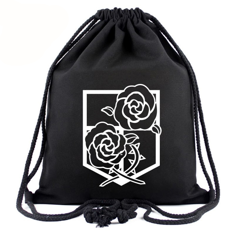 Games Movies Attack on Titan Backpack Japanese Anime Designer Canvas Drawstring Bags for Men Women Travel Organizer Pouch Gifts Games Movies Attack on Titan Backpack Japanese Anime Designer Canvas Drawstring Bags for Men Women Travel Organizer Pouch Gifts