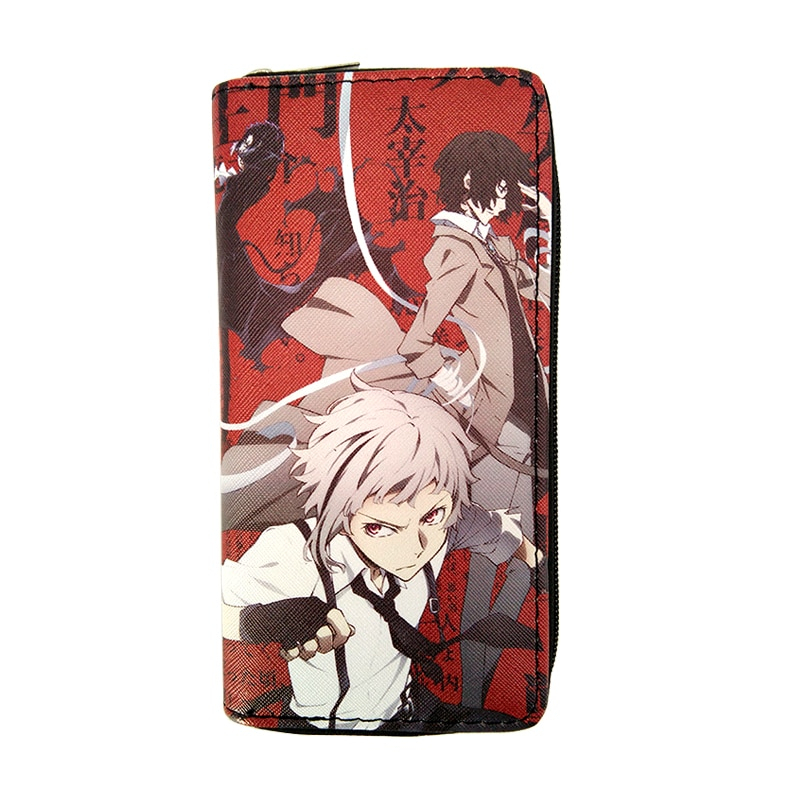 Anime Bungou Stray Dogs Long Purse Cartoon Zipper Wallet Money Phone Clutch Bags Cards Holders Wallets Carteira Anime Bungou Stray Dogs Long Purse Cartoon Zipper Wallet Money Phone Clutch Bags Cards Holders Wallets Carteira