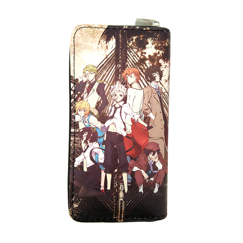 Anime Bungou Stray Dogs Long Purse Cartoon Zipper Wallet Money Phone Clutch Bags Cards Holders Wallets Carteira Anime Bungou Stray Dogs Long Purse Cartoon Zipper Wallet Money Phone Clutch Bags Cards Holders Wallets Carteira