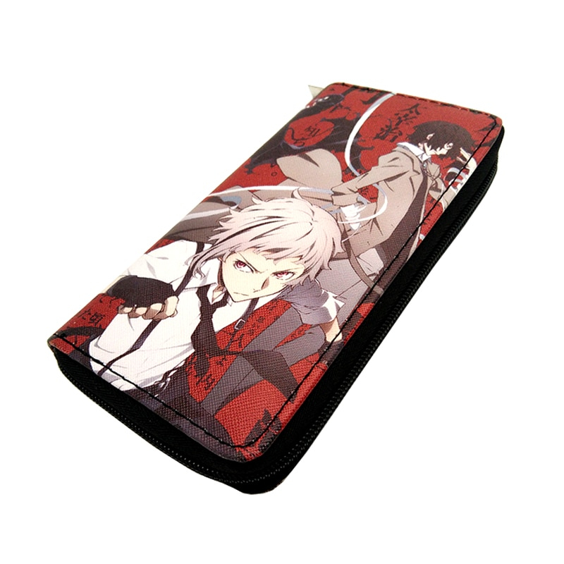 Anime Bungou Stray Dogs Long Purse Cartoon Zipper Wallet Money Phone Clutch Bags Cards Holders Wallets Carteira Anime Bungou Stray Dogs Long Purse Cartoon Zipper Wallet Money Phone Clutch Bags Cards Holders Wallets Carteira