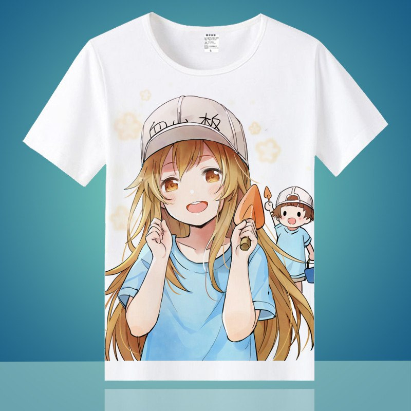 Amine Cells At Work Cosplay T shirt Blood Platelet Red Blood Cell Killer T Cell White Blood Cell Funny Cartoon Shirt Tees Unisex (Copy) Amine Cells At Work Cosplay T shirt Blood Platelet Red Blood Cell Killer T Cell White Blood Cell Funny Cartoon Shirt Tees Unisex (Copy)