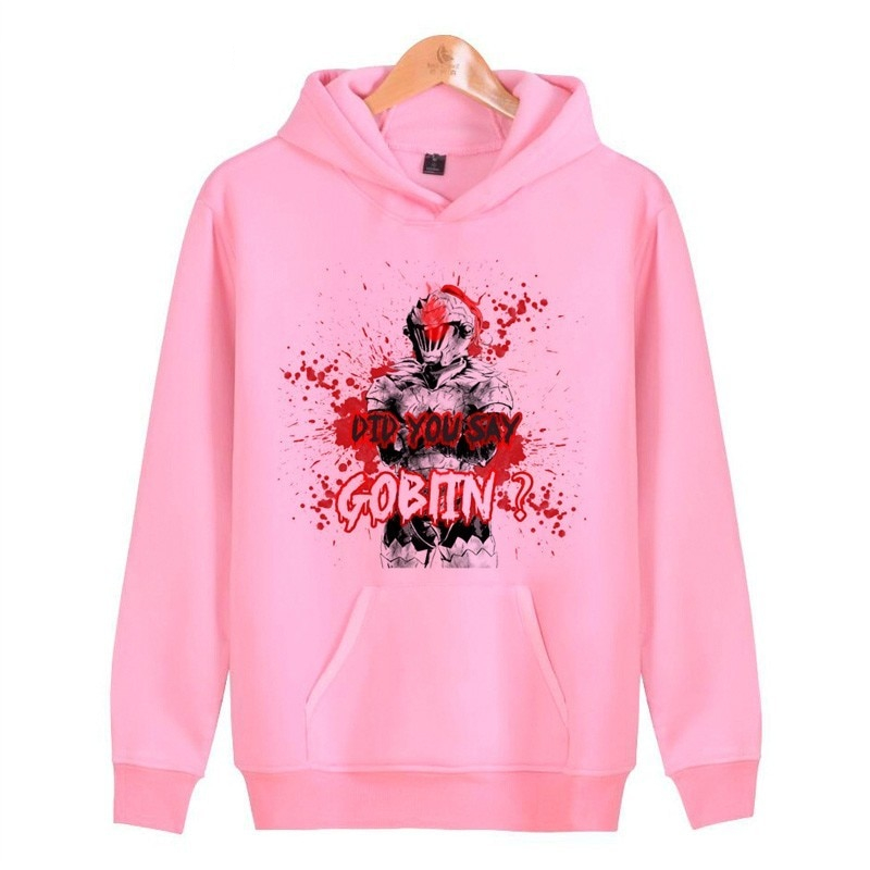 Goblin Slayer Print Pink Hoodie Goblin Slayer Print Pink Hoodie