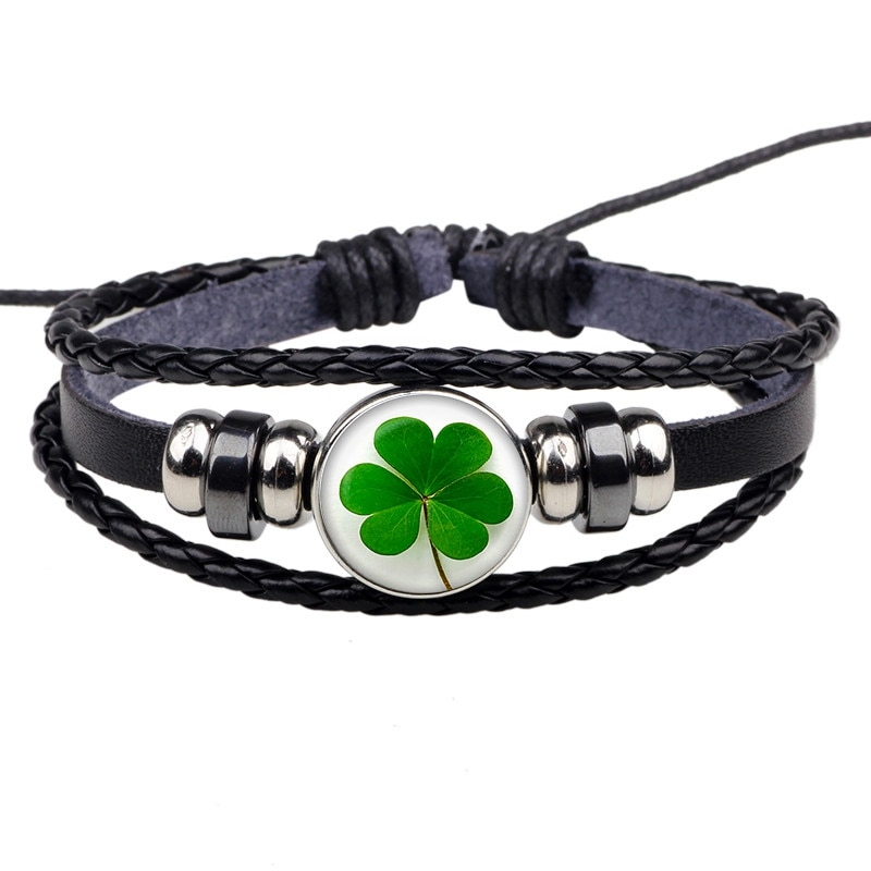 Shamrock Leather Bracelet Shamrock Leather Bracelet