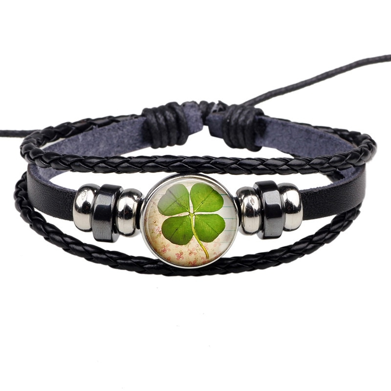 Shamrock Leather Bracelet Shamrock Leather Bracelet