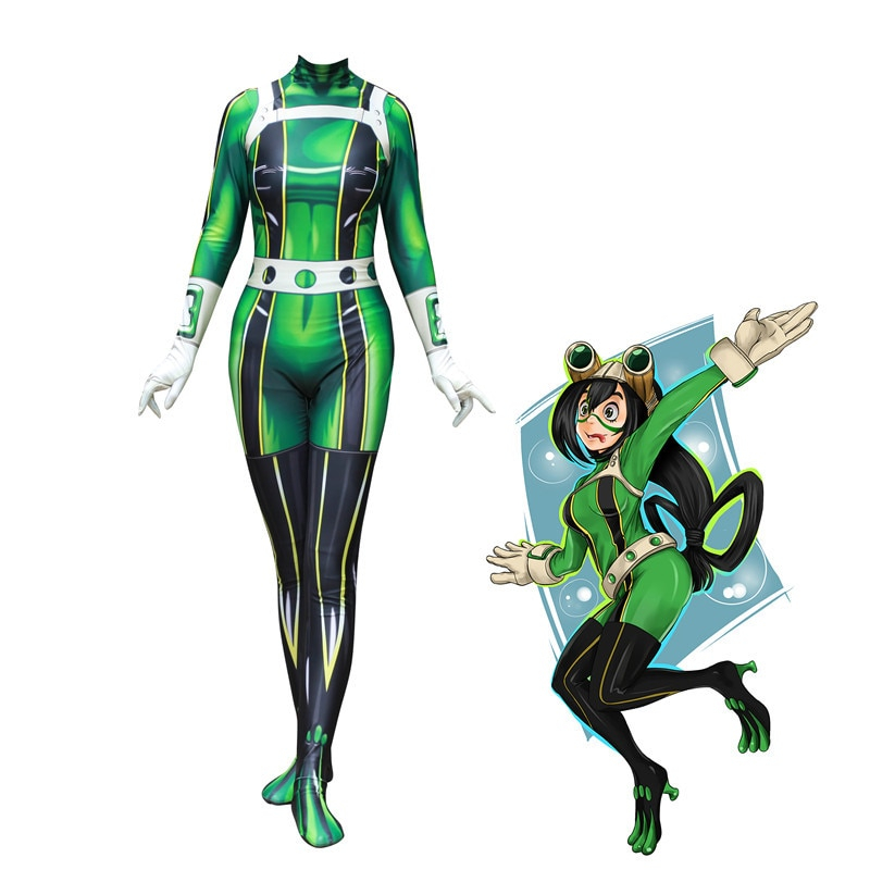My Hero Academia Tsuyu Asui Cosplay Costume My Hero Academia Tsuyu Asui Cosplay Costume