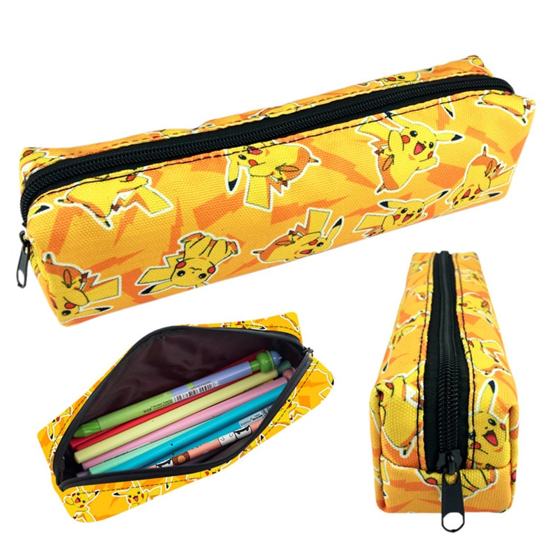 Poke Monster Pikachu Eevee Sylveon Haunter Canvas Pencil Bag Printing Pouch Zipper Case Student Gift Wallet Poke Monster Pikachu Eevee Sylveon Haunter Canvas Pencil Bag Printing Pouch Zipper Case Student Gift Wallet
