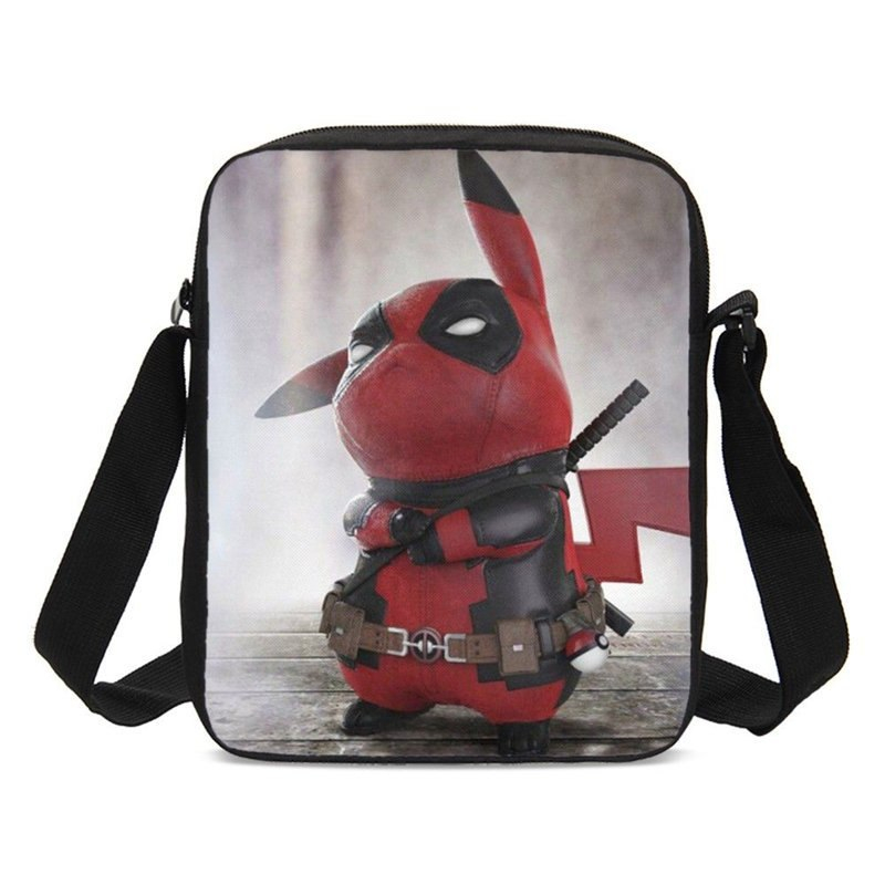 Pokemon Deadpool Pikachu 3D Print Crossbody Bag Pokemon Deadpool Pikachu 3D Print Crossbody Bag