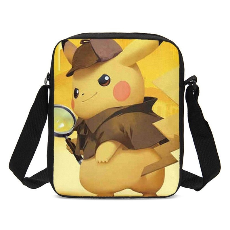 Pokemon Detective Pikachu Game 3D Print Crossbody Bag Pokemon Detective Pikachu Game 3D Print Crossbody Bag