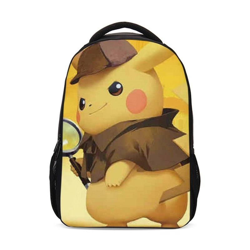 Pokemon Detective Pikachu Game 3D Print Backpack Pokemon Detective Pikachu Game 3D Print Backpack