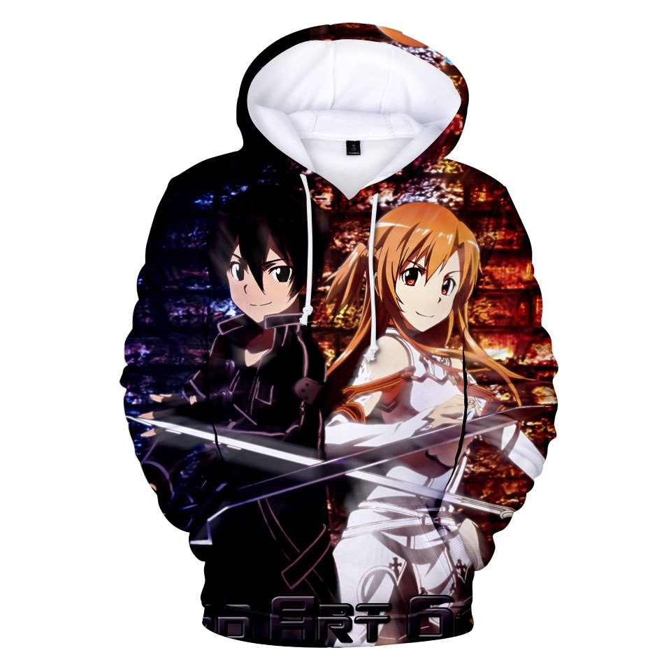 Sword Art Online 3D Print Hoodie Sword Art Online 3D Print Hoodie