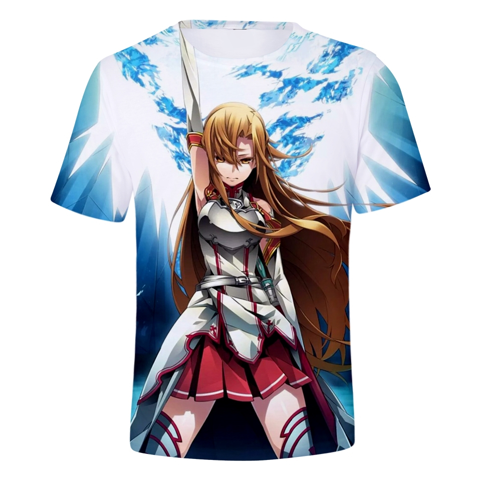 New Sword Art Online t shirt Men Sword Art Online 3D Anime T Shirt Men/Women Tops Summer Short Slevee Harajuku Tees XXS-4XL New Sword Art Online t shirt Men Sword Art Online 3D Anime T Shirt Men/Women Tops Summer Short Slevee Harajuku Tees XXS-4XL