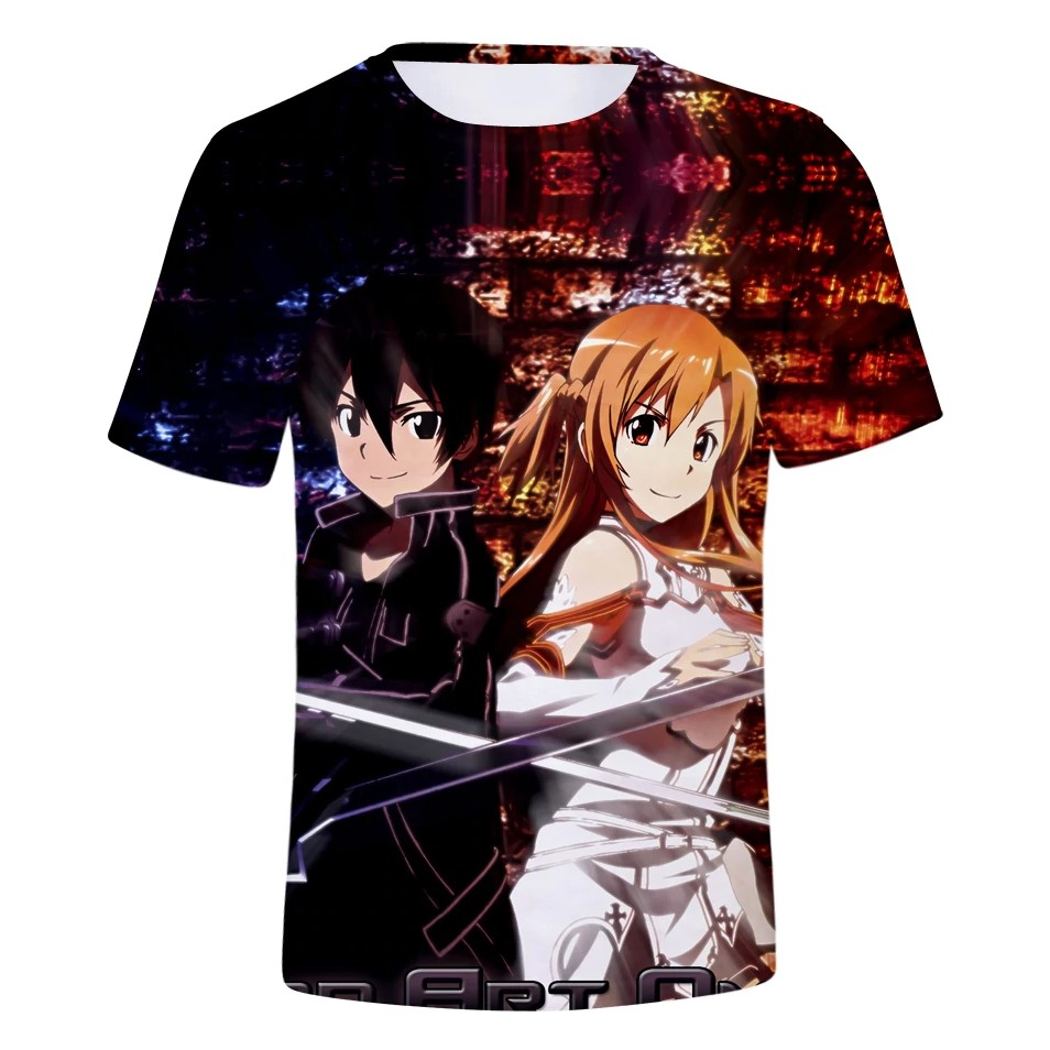 New Sword Art Online t shirt Men Sword Art Online 3D Anime T Shirt Men/Women Tops Summer Short Slevee Harajuku Tees XXS-4XL New Sword Art Online t shirt Men Sword Art Online 3D Anime T Shirt Men/Women Tops Summer Short Slevee Harajuku Tees XXS-4XL