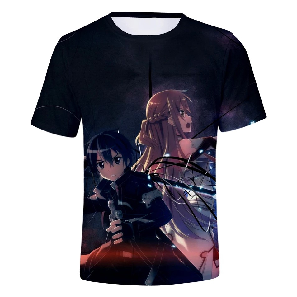 New Sword Art Online t shirt Men Sword Art Online 3D Anime T Shirt Men/Women Tops Summer Short Slevee Harajuku Tees XXS-4XL New Sword Art Online t shirt Men Sword Art Online 3D Anime T Shirt Men/Women Tops Summer Short Slevee Harajuku Tees XXS-4XL