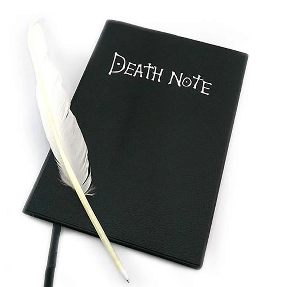 Death Note Cosplay Notebook + Feather Pen.