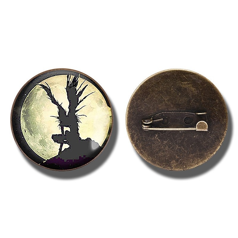 Death Note Badge Vintage Bronze Brooch Pin Light Yagami L Ryuk Ryuuku Emblem Anime Manga Brooches Cosplay Accessories Death Note Badge Vintage Bronze Brooch Pin Light Yagami L Ryuk Ryuuku Emblem Anime Manga Brooches Cosplay Accessories