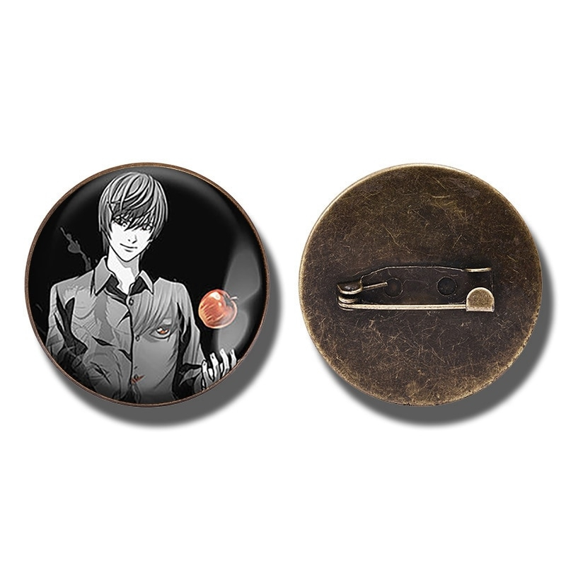 Death Note Badge Vintage Bronze Brooch Pin Light Yagami L Ryuk Ryuuku Emblem Anime Manga Brooches Cosplay Accessories Death Note Badge Vintage Bronze Brooch Pin Light Yagami L Ryuk Ryuuku Emblem Anime Manga Brooches Cosplay Accessories