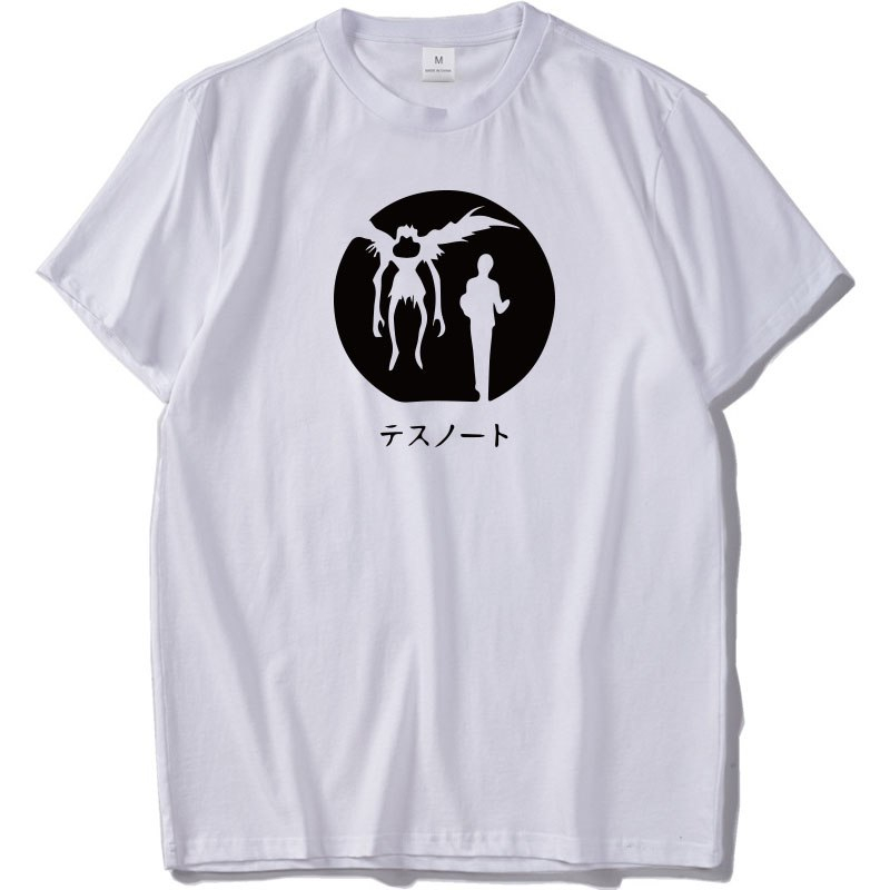 Death Note T shirt I Just Need Your Name Letter Print T-shirt Anime Breathable 100% Cotton Hip Hop Tee Shirt Death Note T shirt I Just Need Your Name Letter Print T-shirt Anime Breathable 100% Cotton Hip Hop Tee Shirt