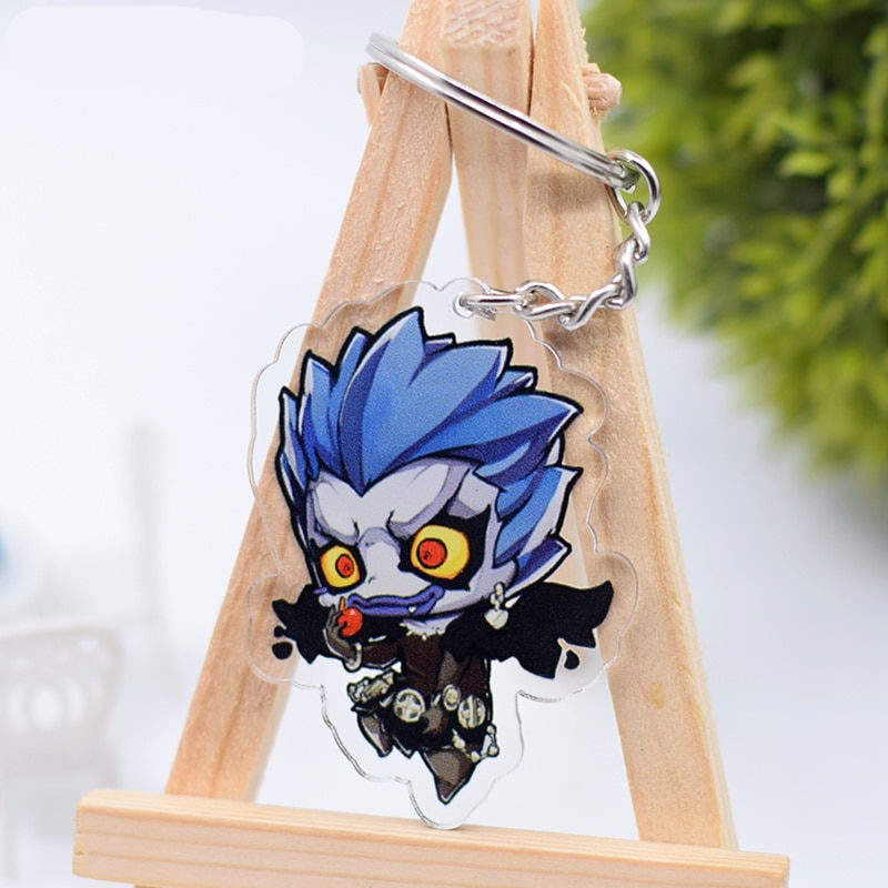 Death Note Action Figure Keychain Double Sided Keyring Anime Peripherals Cute Cartoon Key Chains AKL25 Death Note Action Figure Keychain Double Sided Keyring Anime Peripherals Cute Cartoon Key Chains AKL25