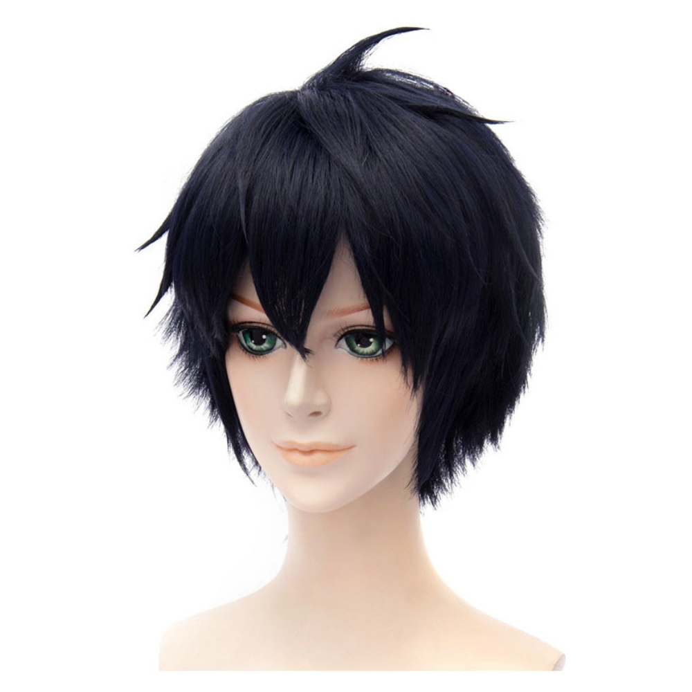 Anime DIY Cosplay Wig Death Note Kirito Uchiha Sasuke Male Black Short Curly Wig Show & Party & Performance Hair Full Wigs Anime DIY Cosplay Wig Death Note Kirito Uchiha Sasuke Male Black Short Curly Wig Show & Party & Performance Hair Full Wigs