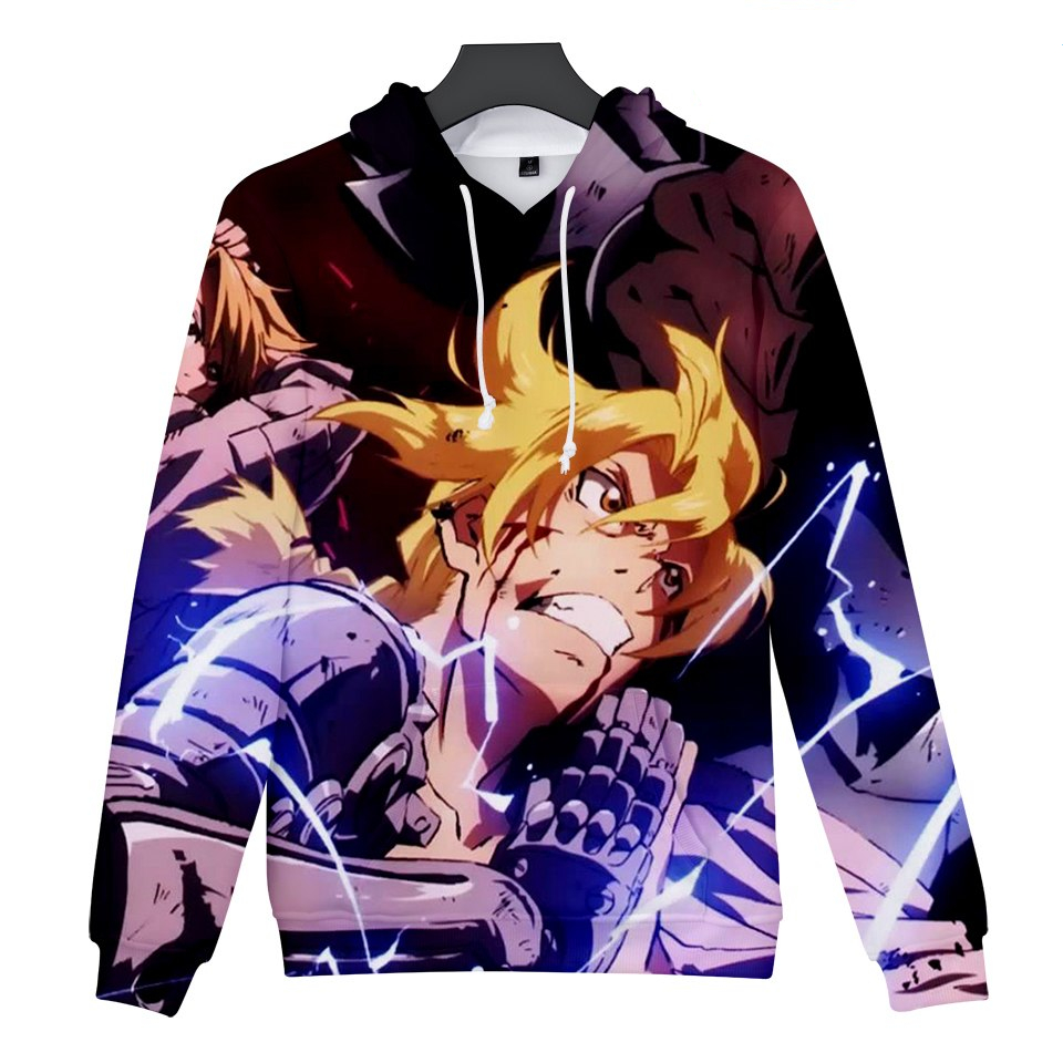Fullmetal Alchemist Goblin Slayer Printed Hoodie Fullmetal Alchemist Goblin Slayer Printed Hoodie