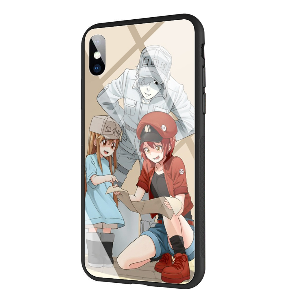 Cells At Work Tempered Glass Case For iPhone (10 Types) Cells At Work Tempered Glass Case For iPhone (10 Types)