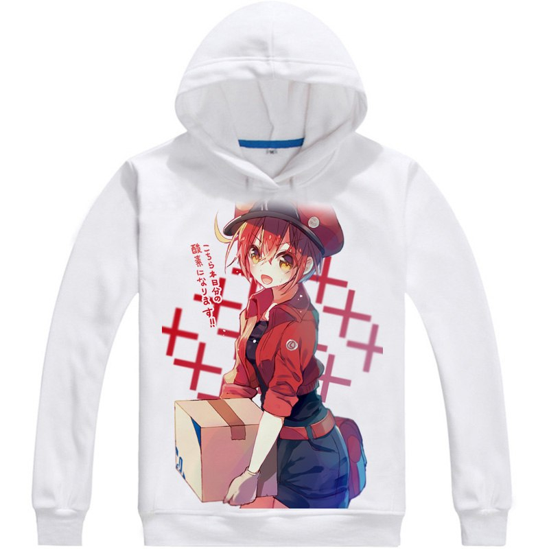 Cells at Work Platelet Printed Cosplay Hoodie Cells at Work Platelet Printed Cosplay Hoodie