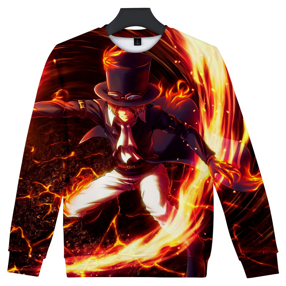 One Piece 3D Print Sweatshirt One Piece 3D Print Sweatshirt