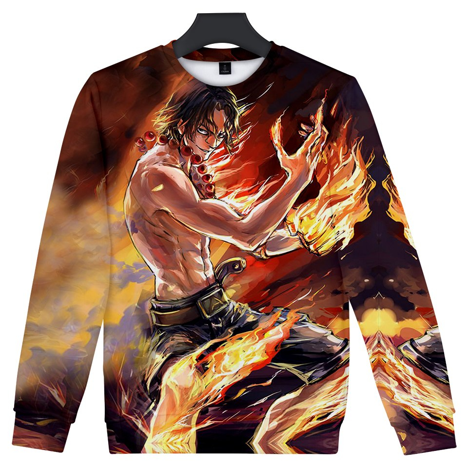One Piece 3D Print Sweatshirt One Piece 3D Print Sweatshirt