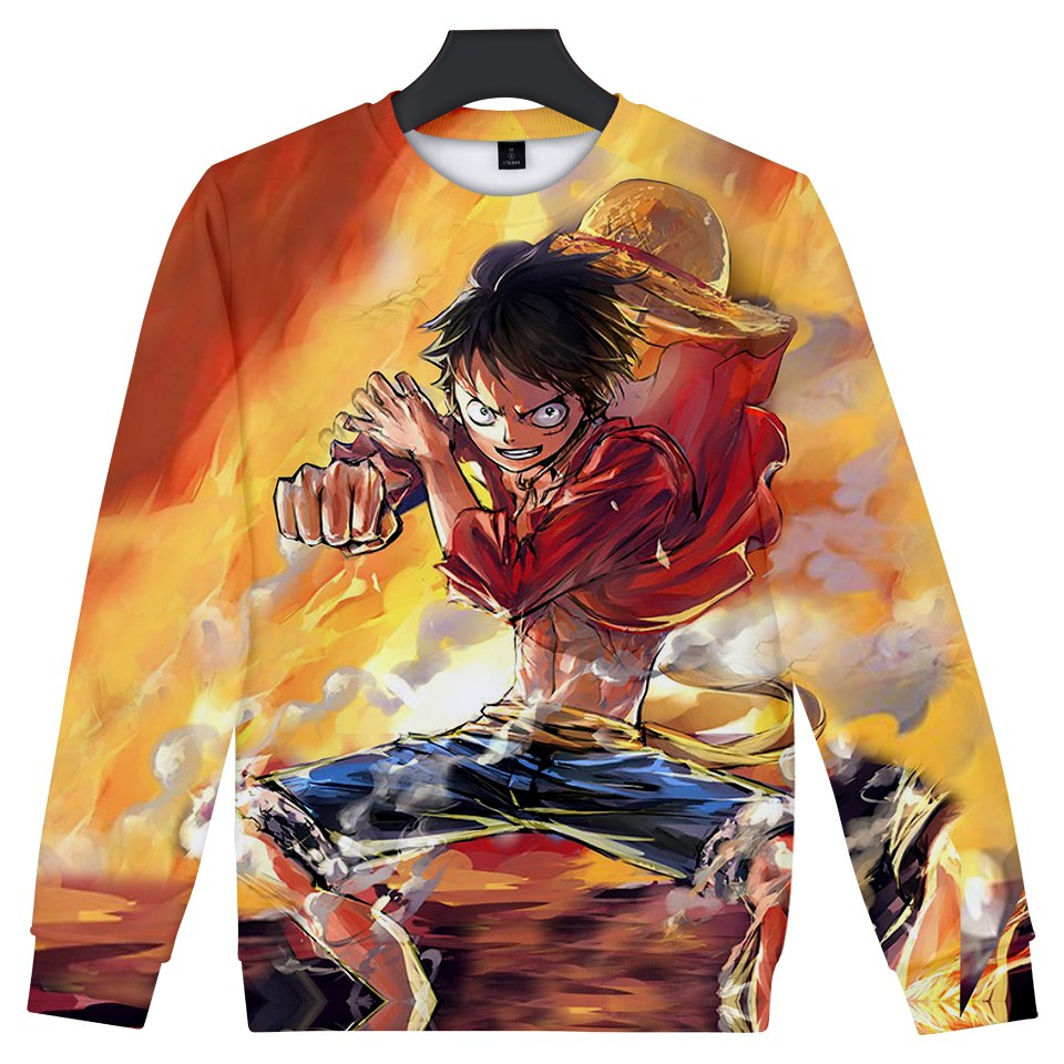 One Piece 3D Print Sweatshirt One Piece 3D Print Sweatshirt