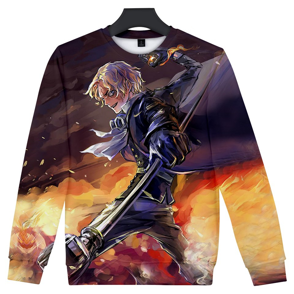 One Piece 3D Print Sweatshirt One Piece 3D Print Sweatshirt