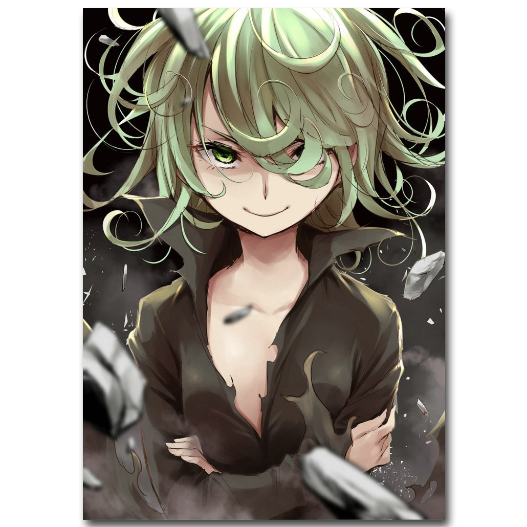 One Punch Man Tatsumaki Vintage Art Silk Fabric Poster One Punch Man Tatsumaki Vintage Art Silk Fabric Poster