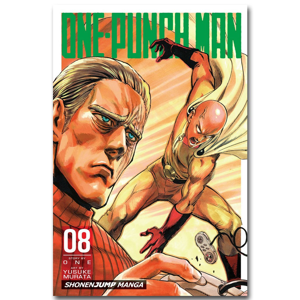 One Punch Man King Vintage Art Silk Fabric Poster One Punch Man King Vintage Art Silk Fabric Poster