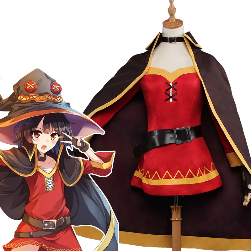 UWOWO KonoSuba Megumin Halloween Cosplay Anime Costume God’s Blessing on this Wonderful World Cosplay Carnival Costume Women UWOWO KonoSuba Megumin Halloween Cosplay Anime Costume God's Blessing on this Wonderful World Cosplay Carnival Costume Women