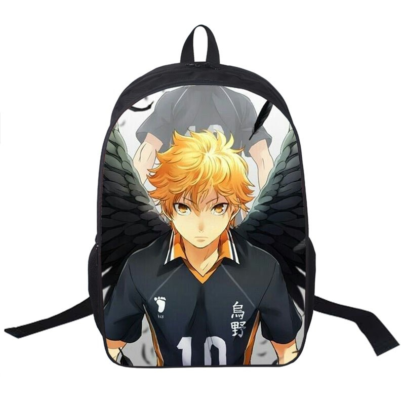 Haikyuu Karasuno High 3D Print Backpack – Gold Haikyuu Karasuno High 3D Print Backpack - Gold