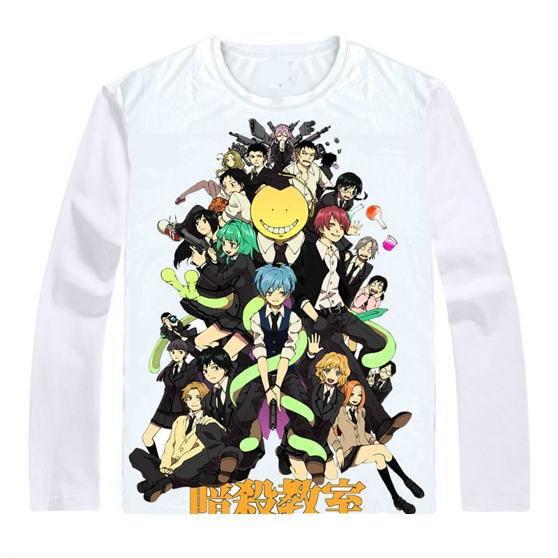 Assassination Classroom Ansatsu Kyoushitsu T-Shirt Long Sleeve Shirts Anime Akabane Karuma Akabane Karma Class 3-E Cosplay Shirt Assassination Classroom Ansatsu Kyoushitsu T-Shirt Long Sleeve Shirts Anime Akabane Karuma Akabane Karma Class 3-E Cosplay Shirt