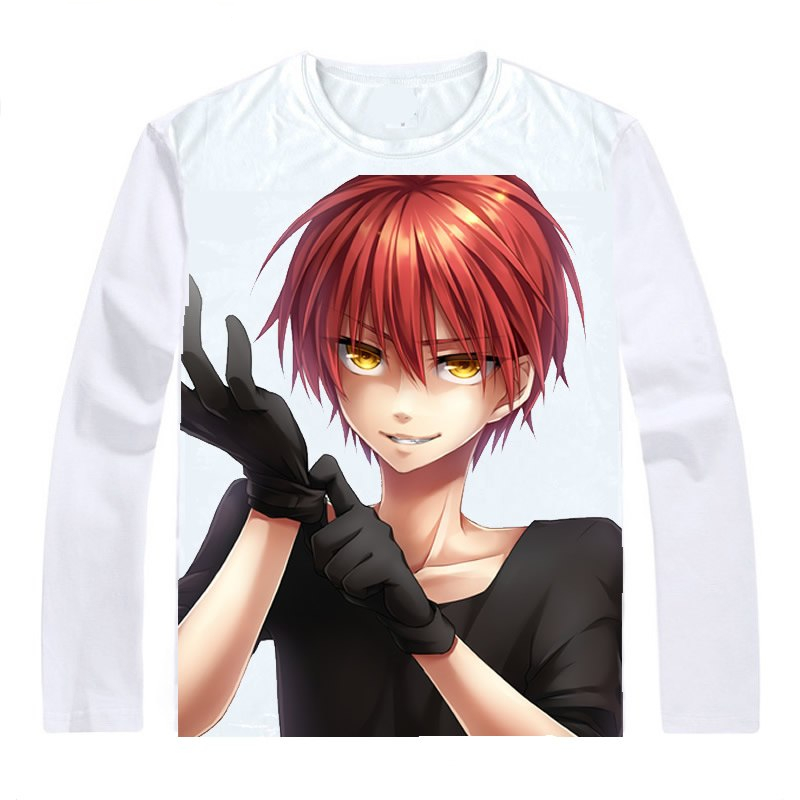 Assassination Classroom Ansatsu Kyoushitsu T-Shirt Long Sleeve Shirts Anime Akabane Karuma Akabane Karma Class 3-E Cosplay Shirt Assassination Classroom Ansatsu Kyoushitsu T-Shirt Long Sleeve Shirts Anime Akabane Karuma Akabane Karma Class 3-E Cosplay Shirt