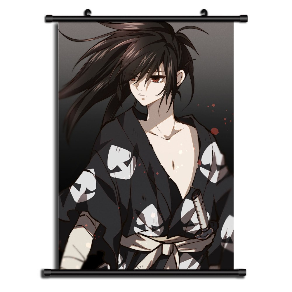 Dororo Hyakkimaru Wall Poster – Grey/Black Dororo Hyakkimaru Wall Poster - Grey/Black