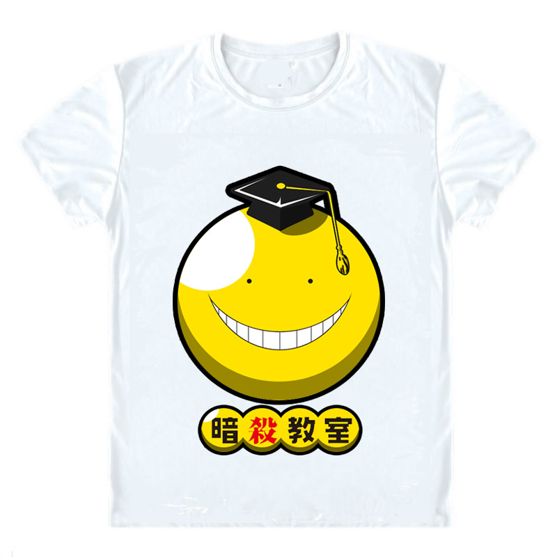 Assassination Classroom Korosensei Themed Print T-Shirt – White Assassination Classroom Korosensei Themed Print T-Shirt - White