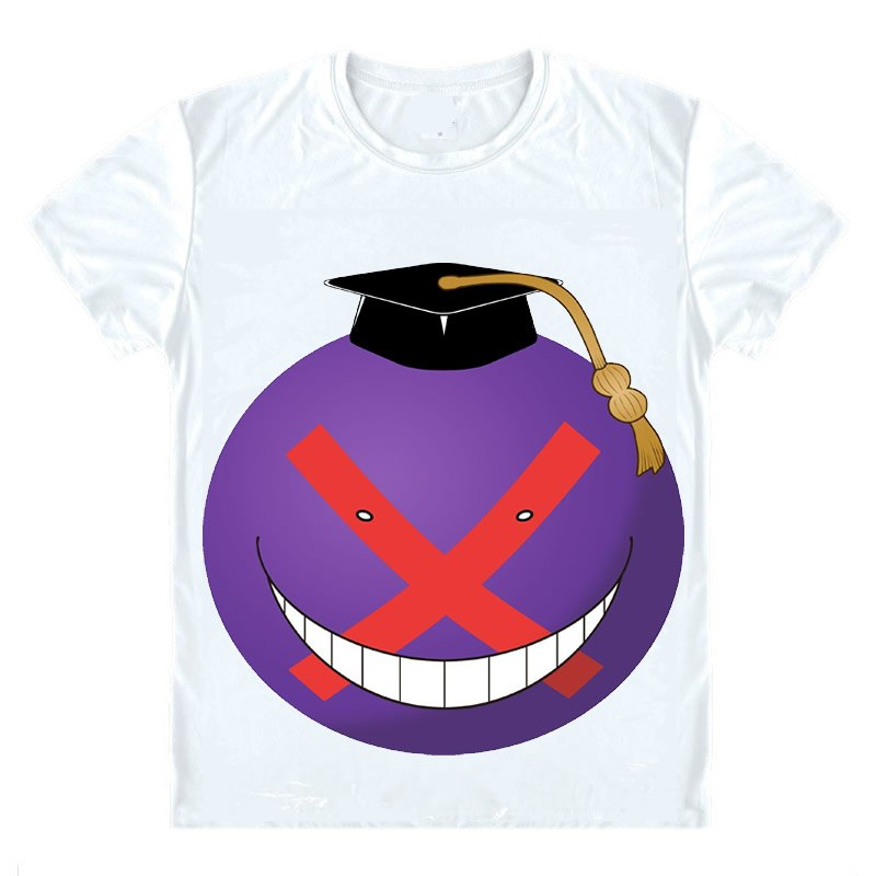 Assassination Classroom Korosensei Themed Print T-Shirt – White Assassination Classroom Korosensei Themed Print T-Shirt - White