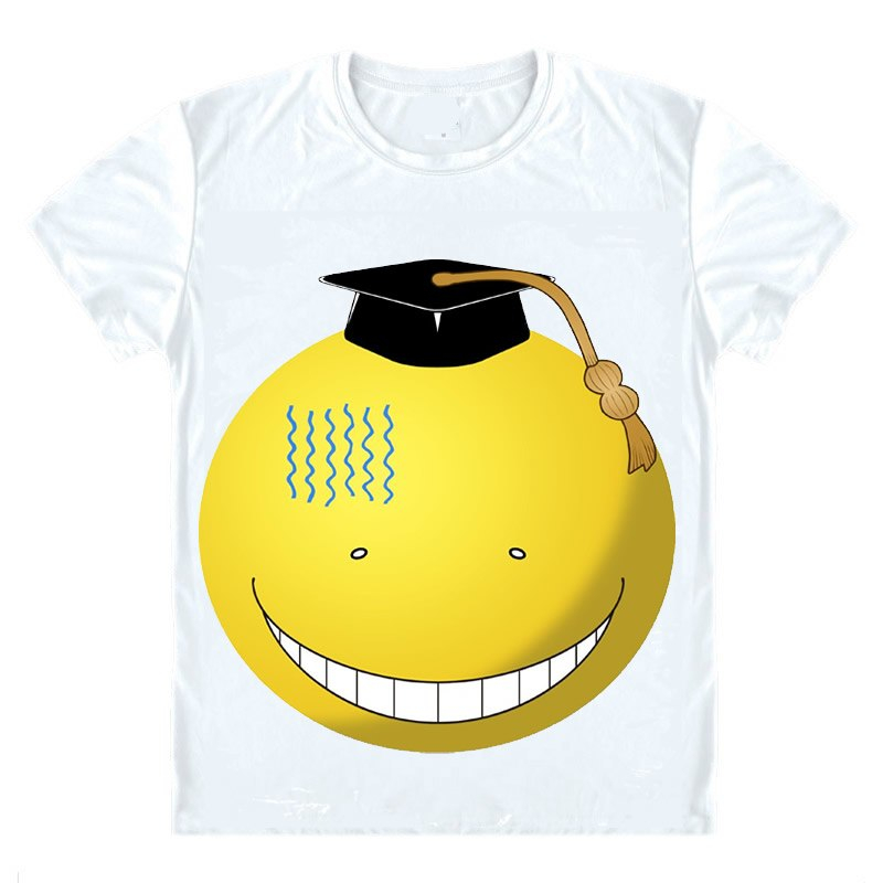 Assassination Classroom Korosensei Themed Print T-Shirt – White Assassination Classroom Korosensei Themed Print T-Shirt - White