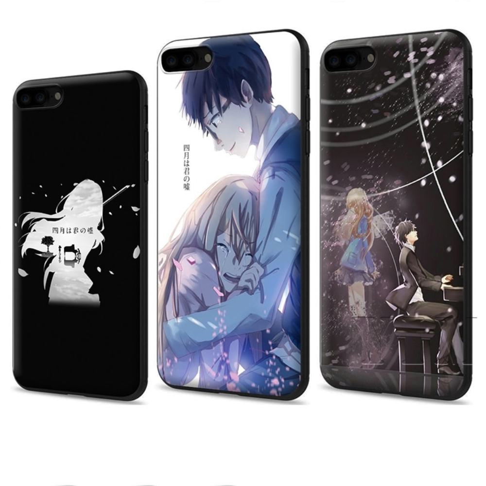 YIMAOC Your lie in April Silicone Soft Case for iPhone XS Max XR X 8 7 6 6S Plus 5 5S SE YIMAOC Your lie in April Silicone Soft Case for iPhone XS Max XR X 8 7 6 6S Plus 5 5S SE