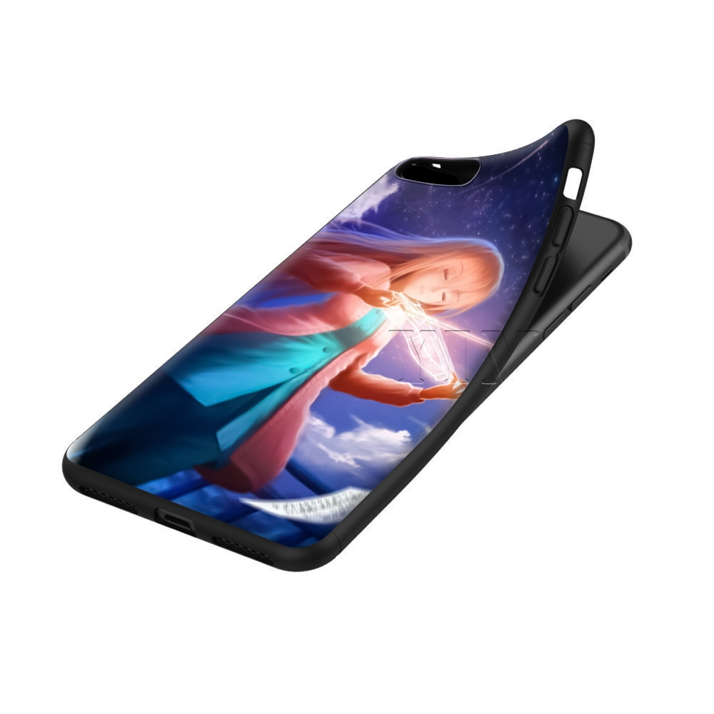 YIMAOC Your lie in April Silicone Soft Case for iPhone XS Max XR X 8 7 6 6S Plus 5 5S SE YIMAOC Your lie in April Silicone Soft Case for iPhone XS Max XR X 8 7 6 6S Plus 5 5S SE