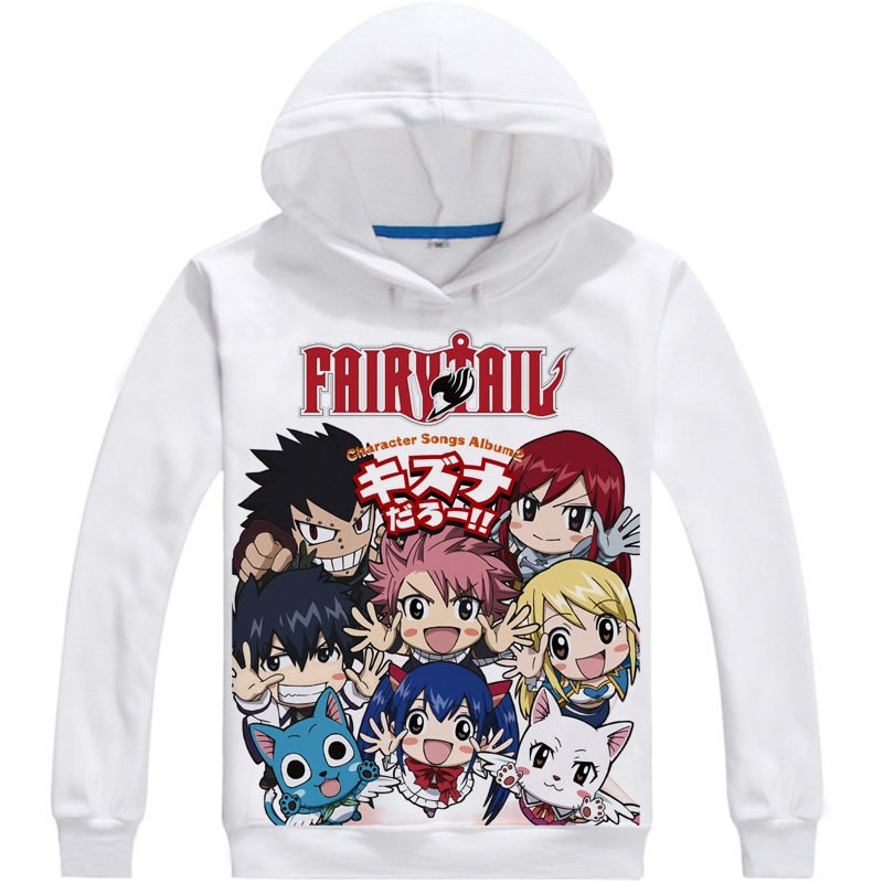 Fairy Tail Chibi Style Cute Print Hoodie Fairy Tail Chibi Style Cute Print Hoodie