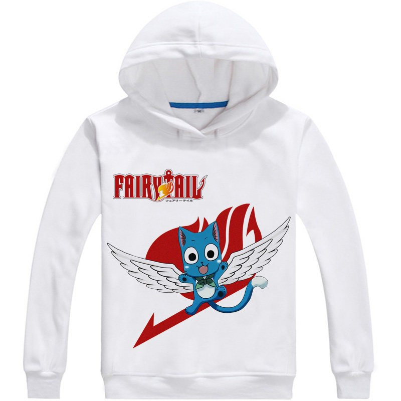 Fairy Tail Happy Cute Print Hoodie Fairy Tail Happy Cute Print Hoodie